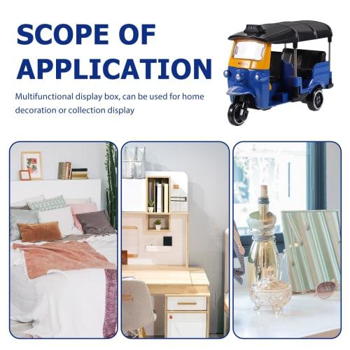 LEDMOMO Miniature Tricycle Model, Vintage Retro Car Desktop Decoration, Made of Alloy and Plastic, 8.0*5.6*3.7cm, Perfect for Home and Office