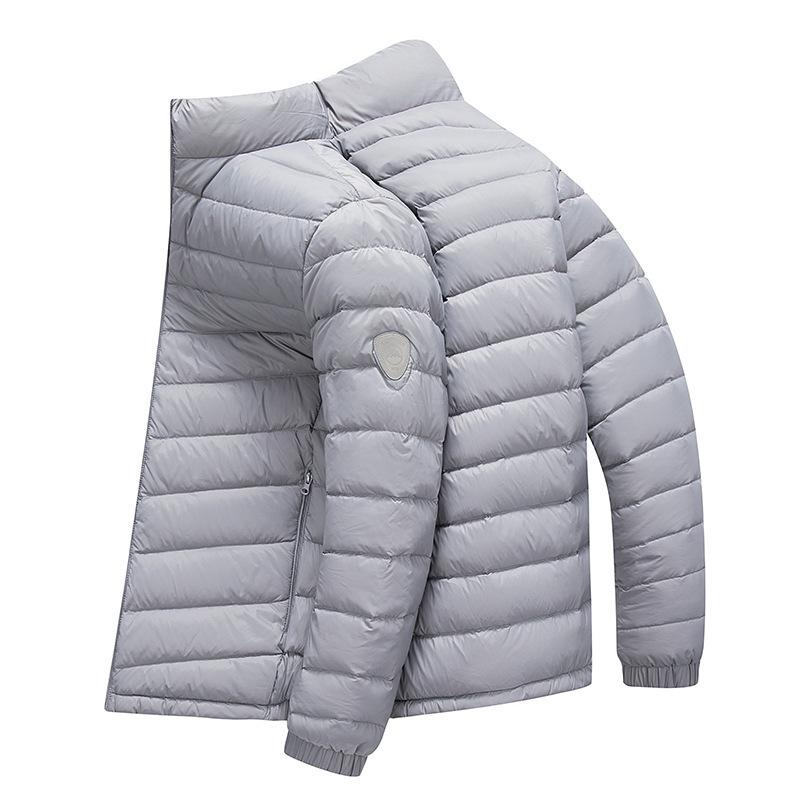 Men's 2024 Autumn/Winter High-End Casual Lightweight Down Jacket with Stand-Up Collar