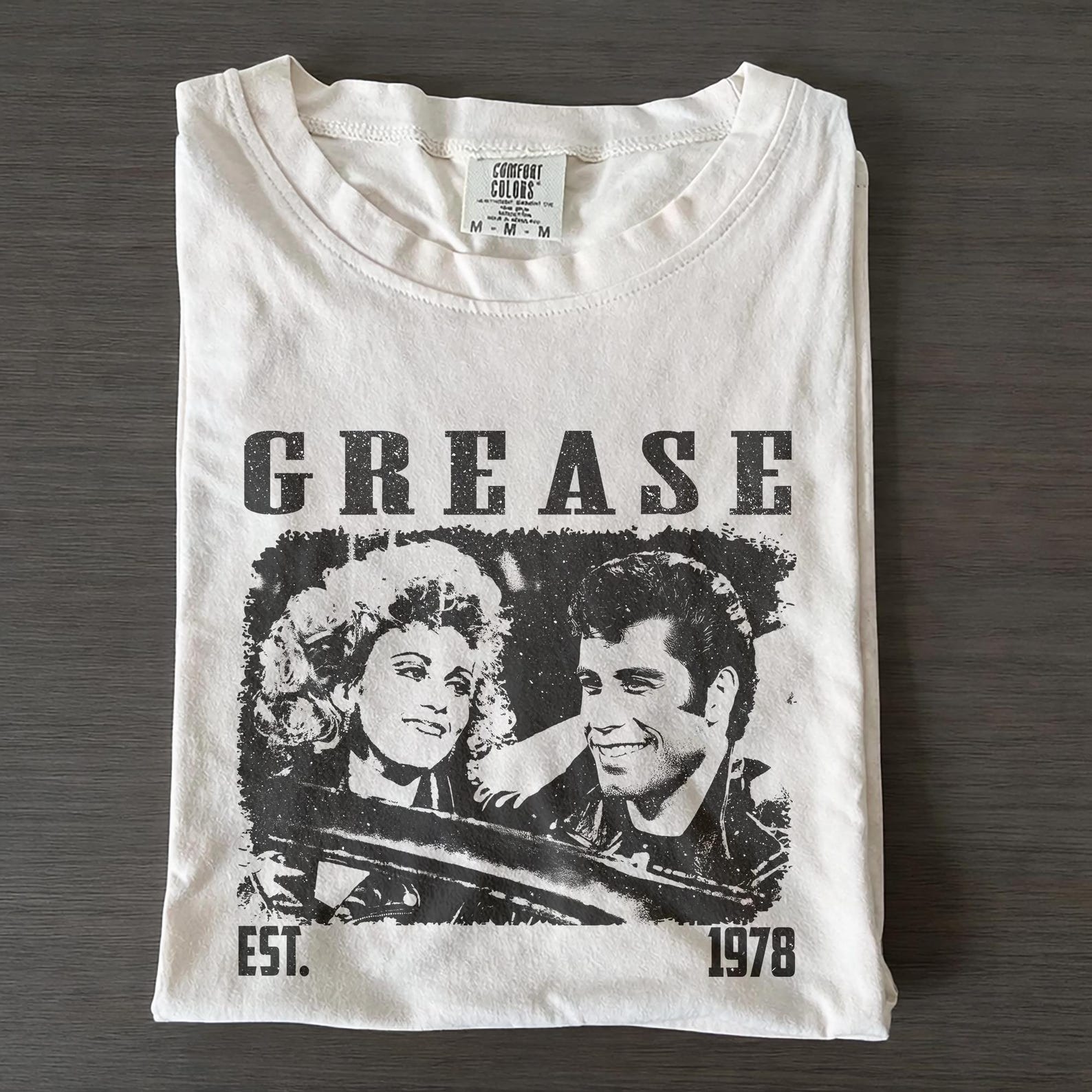 Grease Movie Comfort Colors T shirt, Retro Graphic Film Tee 3XL