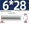 304 Stainless Steel Slotted Spring Pin, Cylindrical Shaft Pin, Locating and Hollow Pin (M5-M12)