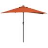 Garden Sun Umbrella Terracotta 294 X 150 X 224 Cm