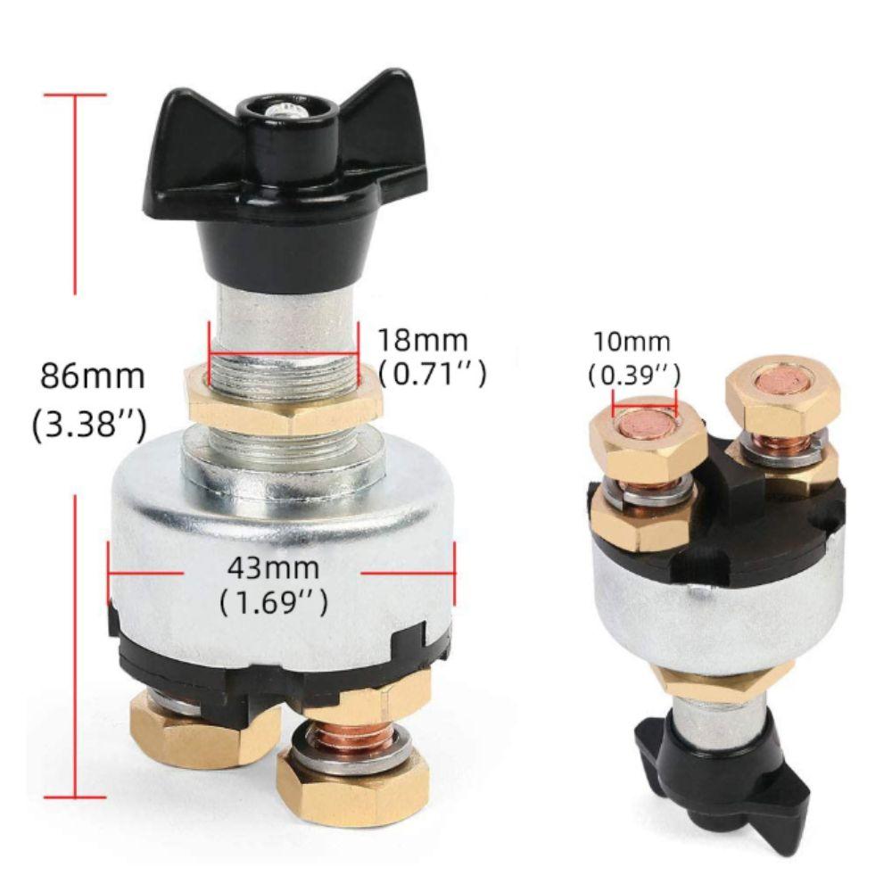 Rotary Type Battery Kill Switch Disconnect Function Cut Off Switch Rotary Switch  Auto Truck Use