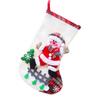 Christmas Stockings Xmas Ornament Christmas Sock 3D Pattern Santa Snowman Bear Hanging Xmas Tree Decoration Candy Gift Bags