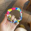 Bohemian Vintage Floral Resin Bangle Minority Design Flower Print Square Chunky Bangle  Decoration