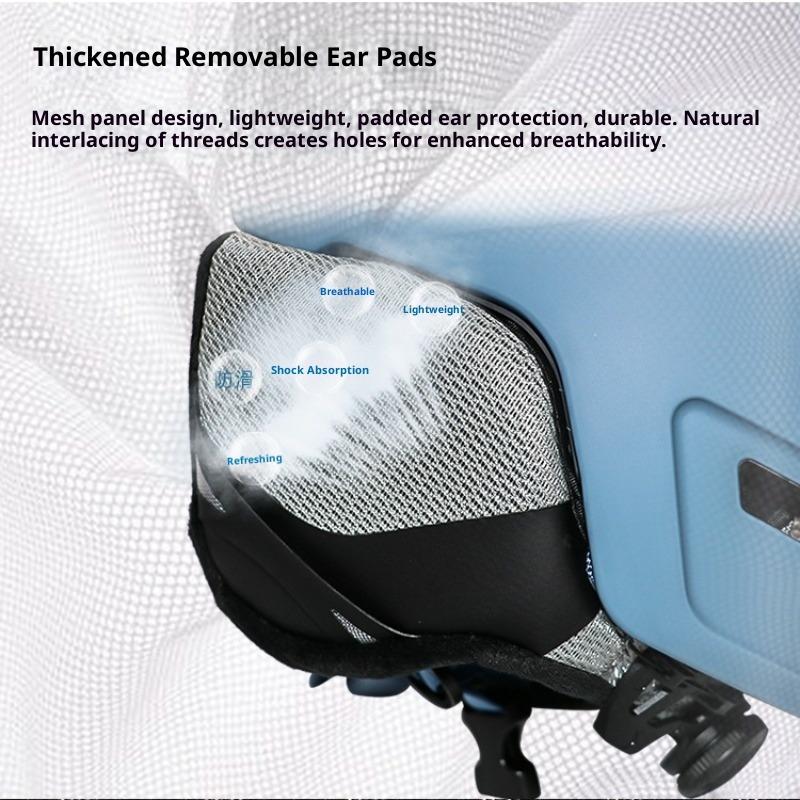 Ski Helmet Integrated Molding Men's and Women's Single and Double Board Indoor and Outdoor Safety Anti-collision Warm Ski Helmet Equipment