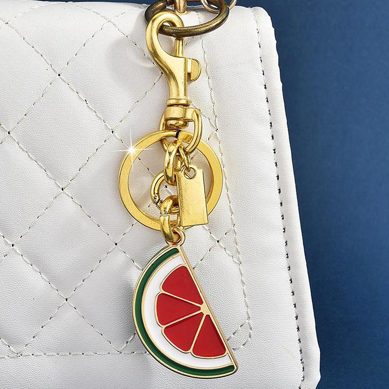 Niedlicher Schlüsselanhänger für Frauen für Tasche, Schlüsselanhänger für Taschenanhänger, Frucht-Schlüsselanhänger für Damenhandtaschen oder Geldbörsen