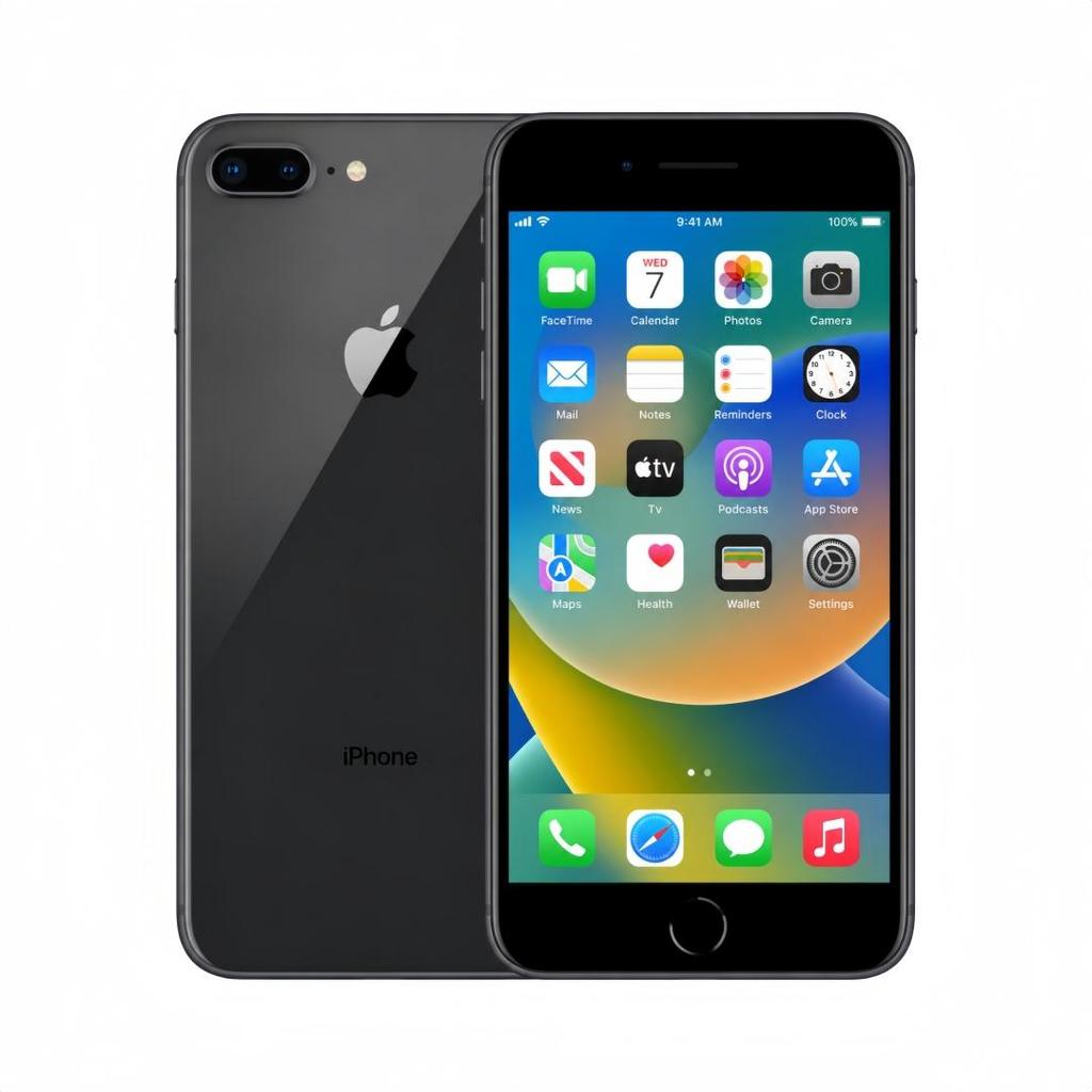 Refurbished Apple iPhone 8 Plus 3GB RAM 64GB ROM 4G LTE Unlocked iOS Smartphone With Single SIM