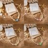 Style Adjustable Necklace Featuring Resin Flowers And Shell Accents For Women