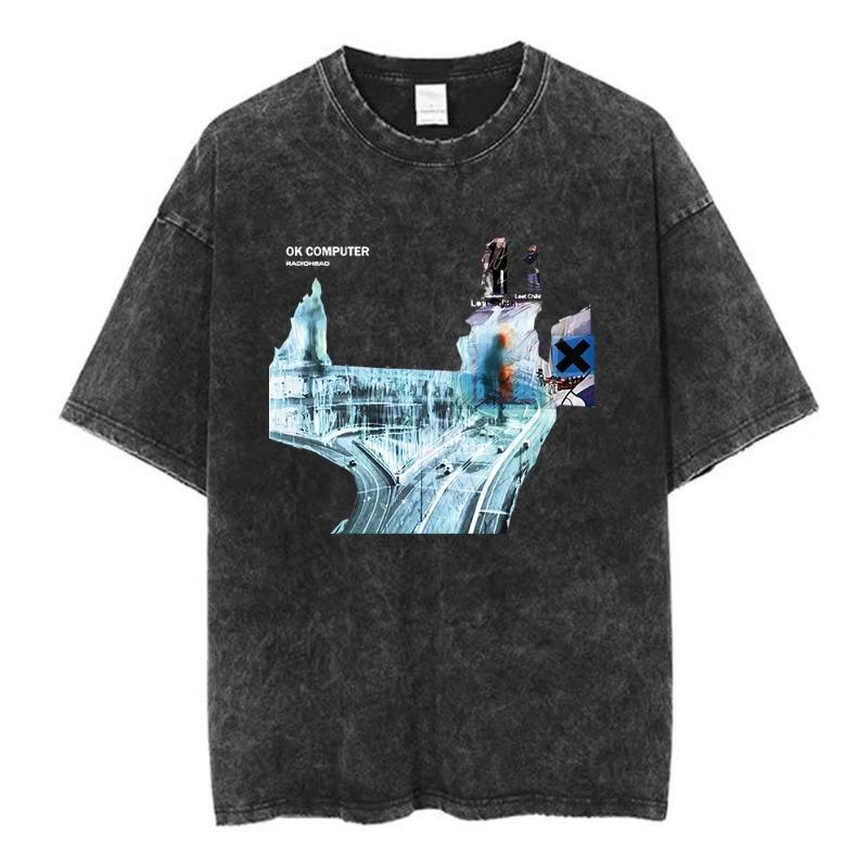 Radiohead Pablo Honey Tour Rock Band Vintage Washed T-Shirt S