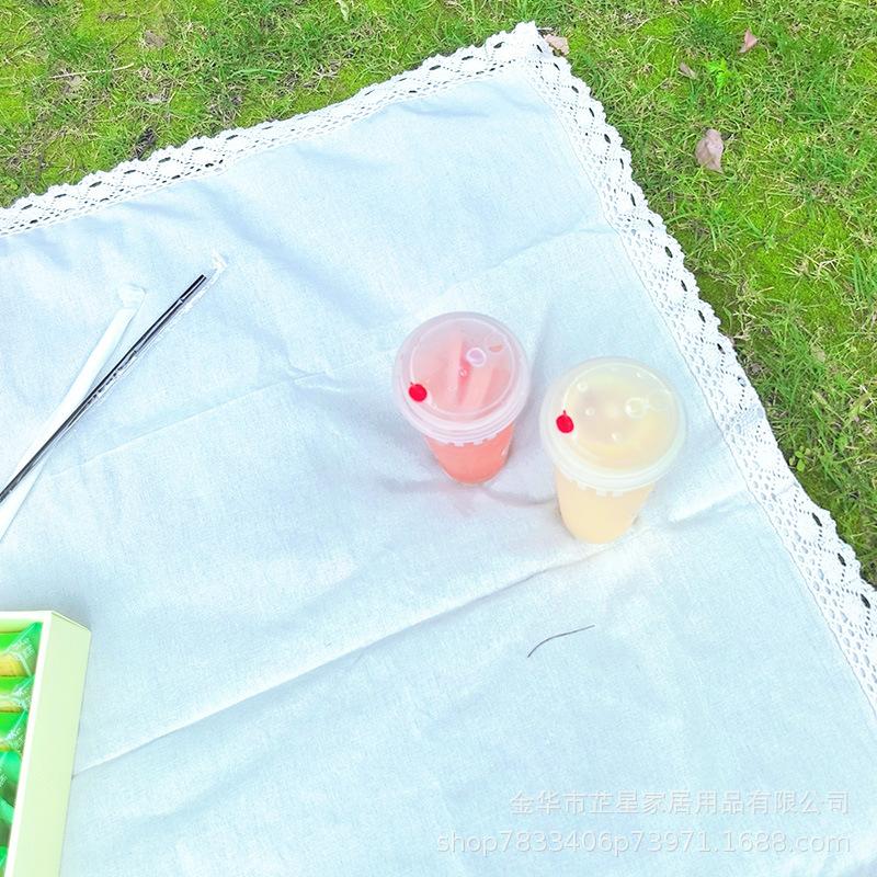 Yellow picnic mat outdoor tablecloth camping floor mat moisture-proof fabric mat anti-thickened picnic floor mat household picnic cloth