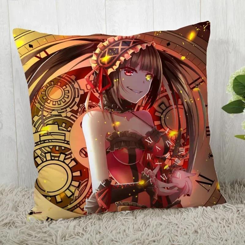 DATE A LIVE Pillow Cover Customize Pillow Case Modern Home Decorative Pillowcase For Living Room 45X45cm A19.12.13