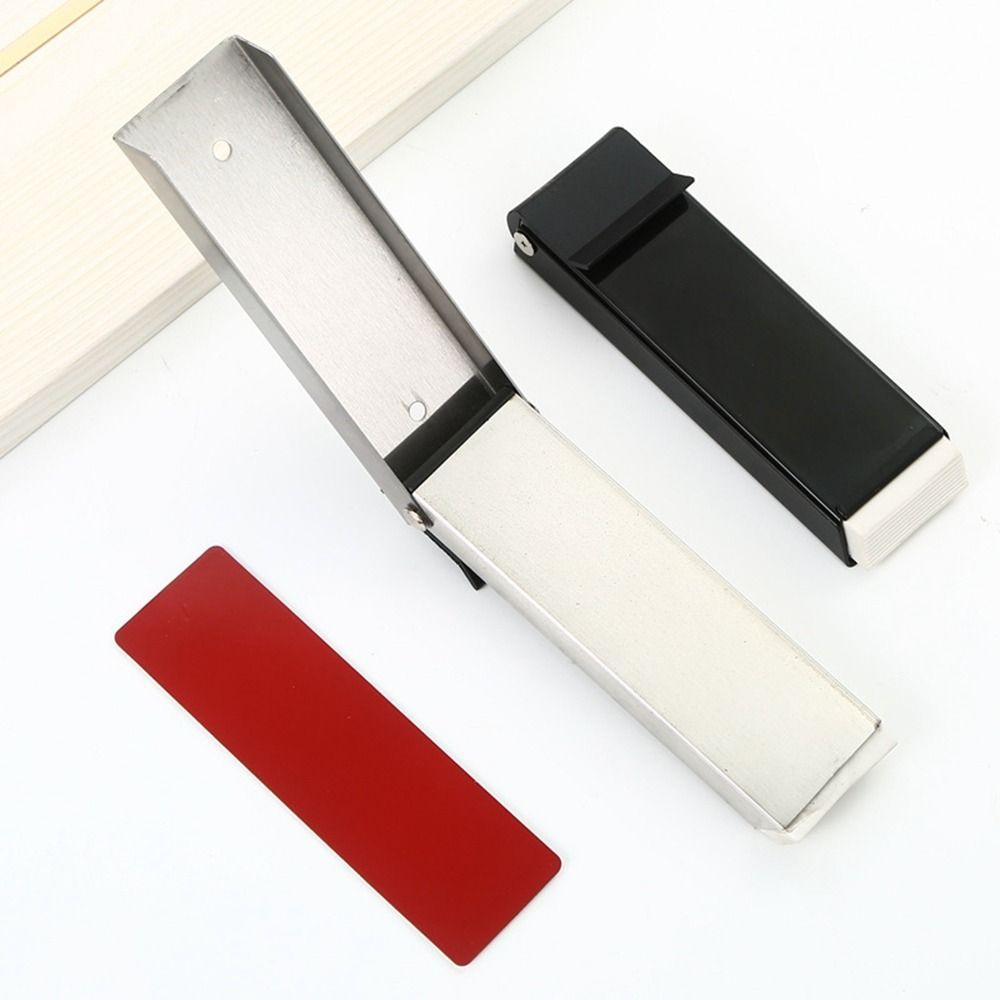 New Stainless Steel Folding Door Stop No Drilling Sound Dampening Door Wedge Self Adhesive Anti-collision Door Holder Door