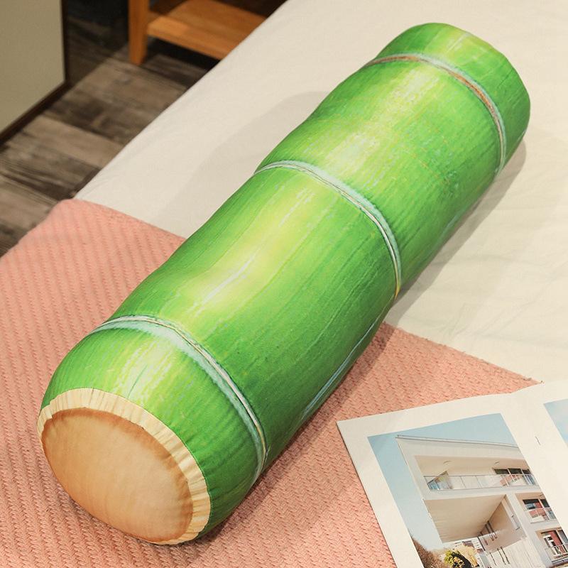 Cartoon Simulation Bamboo Throw Pillow Plush Toy Home Pillow Girl Sleeping Leg Long Throw Pillow Doll