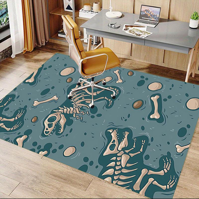 1PC Dinosaur Fossils Extra Large Non-Slip Floor carpet, Office, family, bedroom, Studio - Large Area RugJ0341