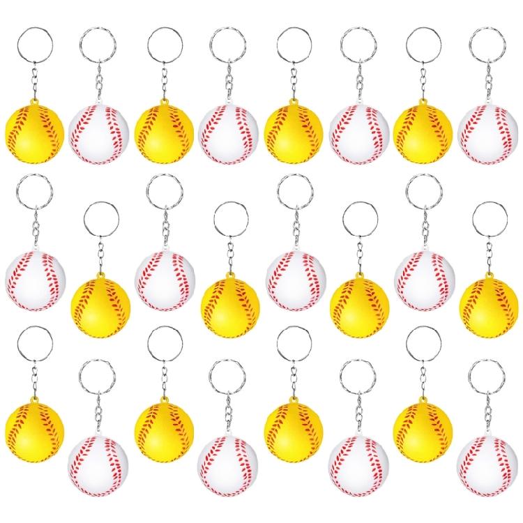 Trendy Basketball Keychains Stylish PU Sponge Pendant Keyrings Supplies for Party Favor and Sports Lovers Daily Use