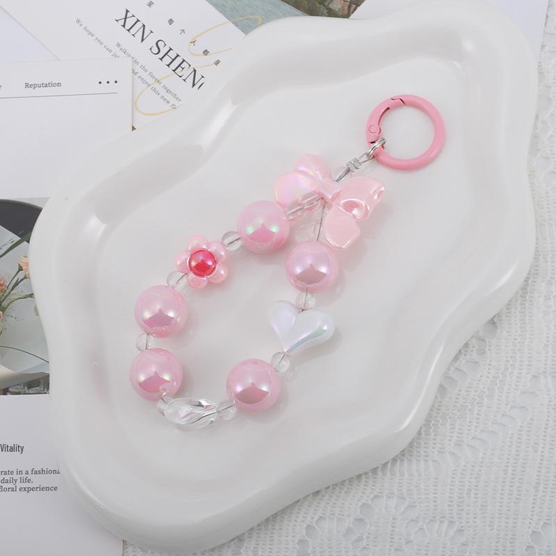 Buntes Blume Perlen Handy und Tasche Schlüsselanhänger Lanyard