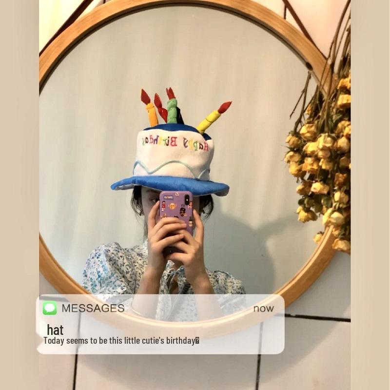 Birthday Cake Candle Headband and Hat for Baby and Pet Party Dress-Up, Holiday Photo Props