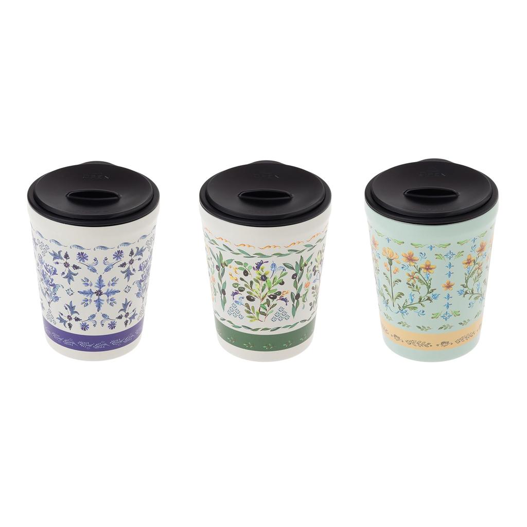 Maebata Bevande Tumbler with Flower 53053 Lid, Design, 260ml,