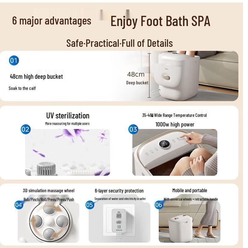 Midea ZL2 Foot Spa Massager