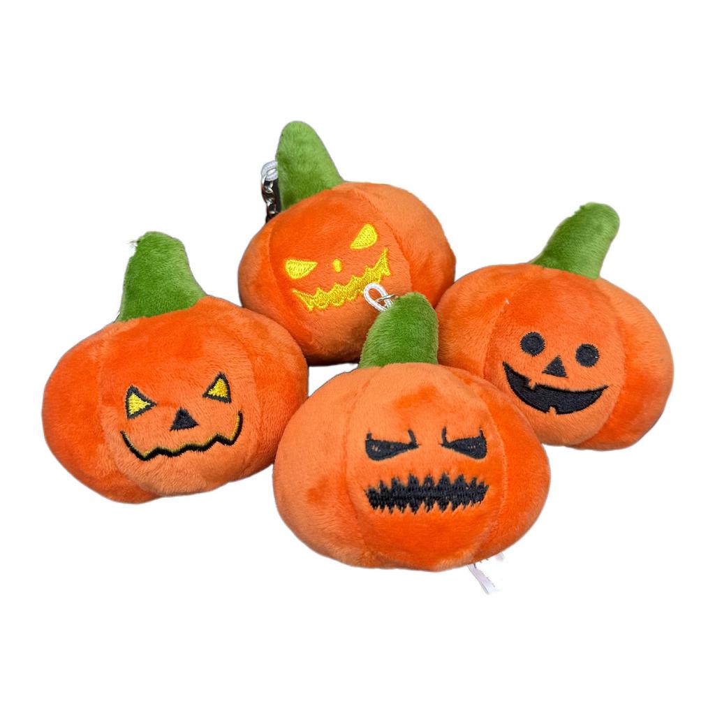 Kreatives Halloween Kürbis Paar Plüsch Schlüsselanhänger Anhänger