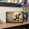 1pc 2D Flat Metal Tin Sign, Angels Don't Always Have Wings Sometimes They Have Paws, Pet Wall Art, Rustic