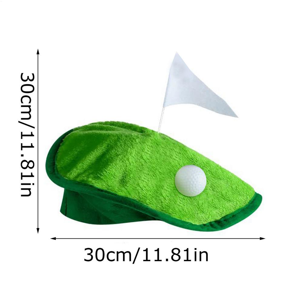 

Funny Golfer Beret Hat Golf Theme Party Headwear With Golf Ball Flag Course Man Woman Novelty Costume Hat Party Accessories красный