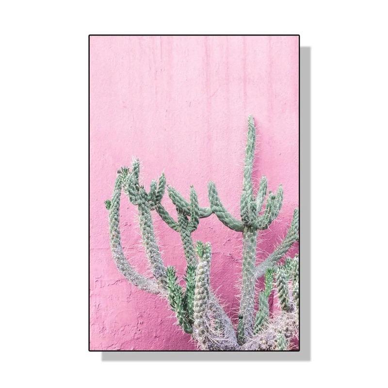 Pink Nordic Summer Holiday Travel Beach Surf Ocean Art Poster Canvas Painting Wall Art for Living Room Bedroom Home Decoration