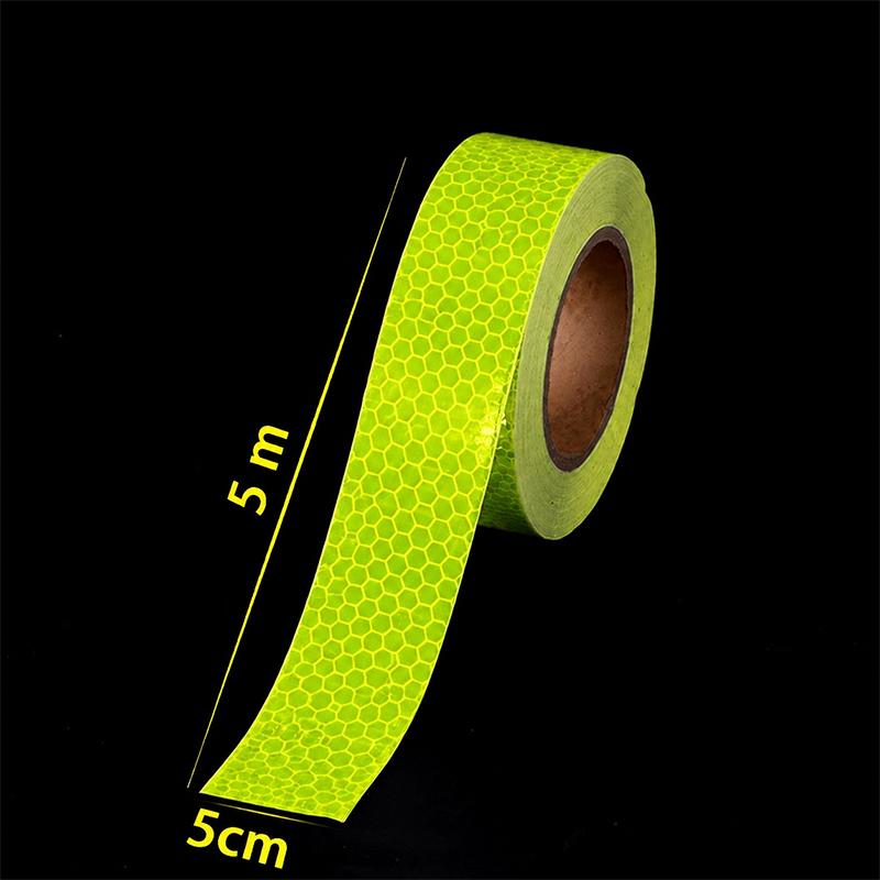 5cm width Reflective Tape 1/3/5/8m Safety Warning Sticker Reflector Protective Tape Strip Film for Trucks Auto Motorcycle VanPinstriping Tape 3