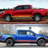 Pickup Car Off Road Decor Stickers For Toyota Hilux Ford Ranger Dodge Isuzu Dma Nissan NAVARA Mitsubishi L200 Auto Accessories