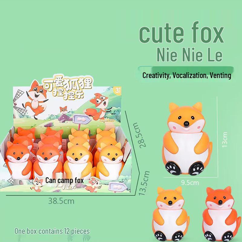 

Children s Creative Fox Sound Squeeze Toy - Stress Relief and Small Gift
