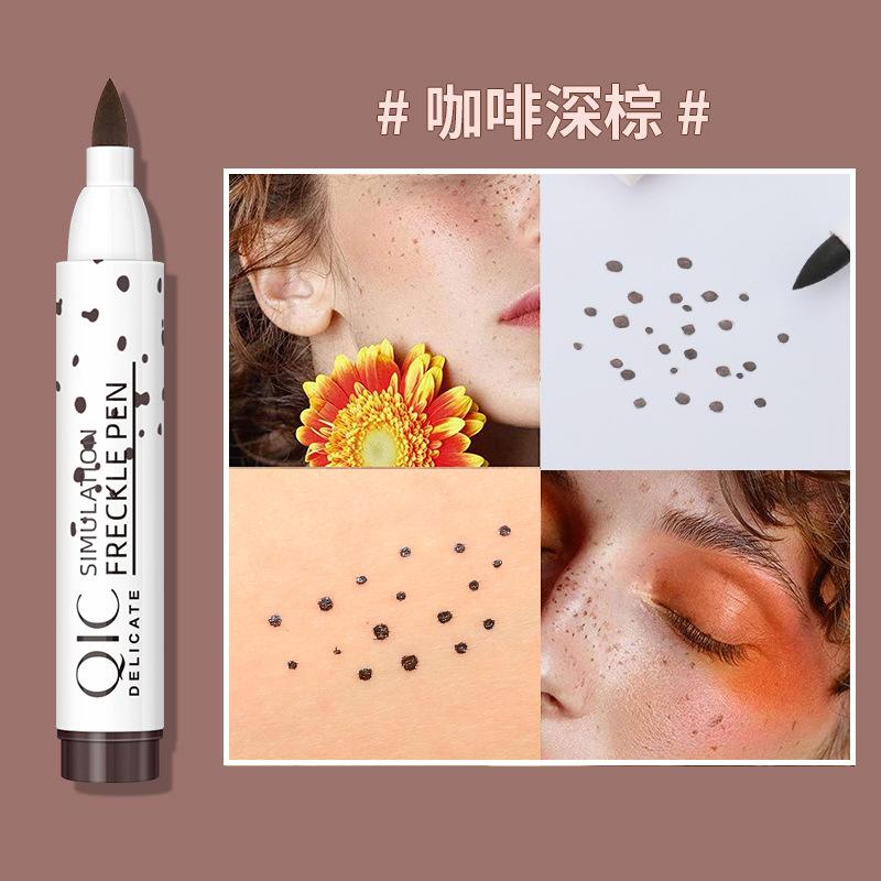 QIC Make-up natürliche Simulations- Sommersprossenstift wasserdicht nicht verblassend Fleckenstift Sommersprossen-Make-up-Stift