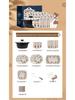 Mod Lenka Retro Floral 40-Piece Porcelain Dinnerware Set