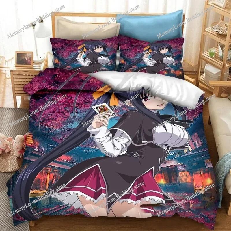 Anime High School DxD Bedding Set Duvet Cover Bedroom Comforter Covers Single Twin King _Size Quilt Cover Home Textiles