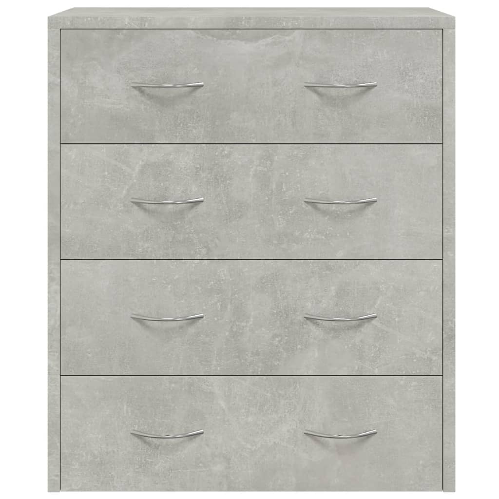 Vidaxl Komoda Z 4 Szufladami, 60 X 30,5 X 71 Cm, Szarość Betonu