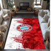 Bayern Munich Theme rug Soft Crystal Velvet Area Rug Non-Slip Floor Carpet for Living Room Bedroom Nursery