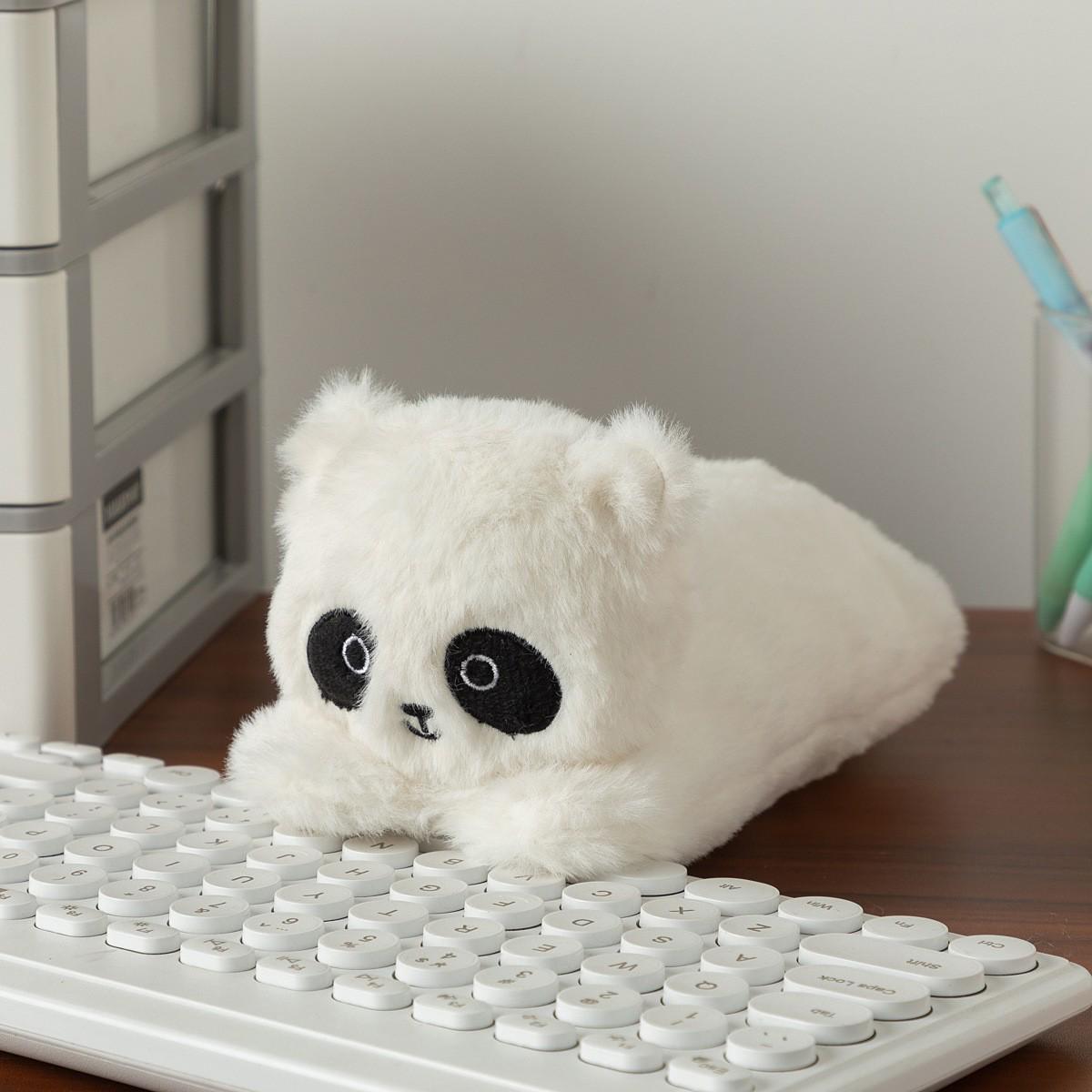 Large Capacity Cute Dog Cartoon Plush Pencil Case with Zipper