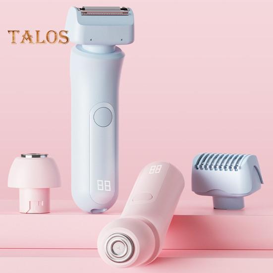 Double Heads Women Electric Shaver USB Rechargeable Waterproof Portable Face Body Bikini Area Arm Leg Hair Removal Epilator Razor Trimmer