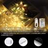LED Star and Moon String Lights with Remote Control, Starry and Moon Christmas Decorations, USB Operated, 138 Starlight Bulbs, Timer Function,