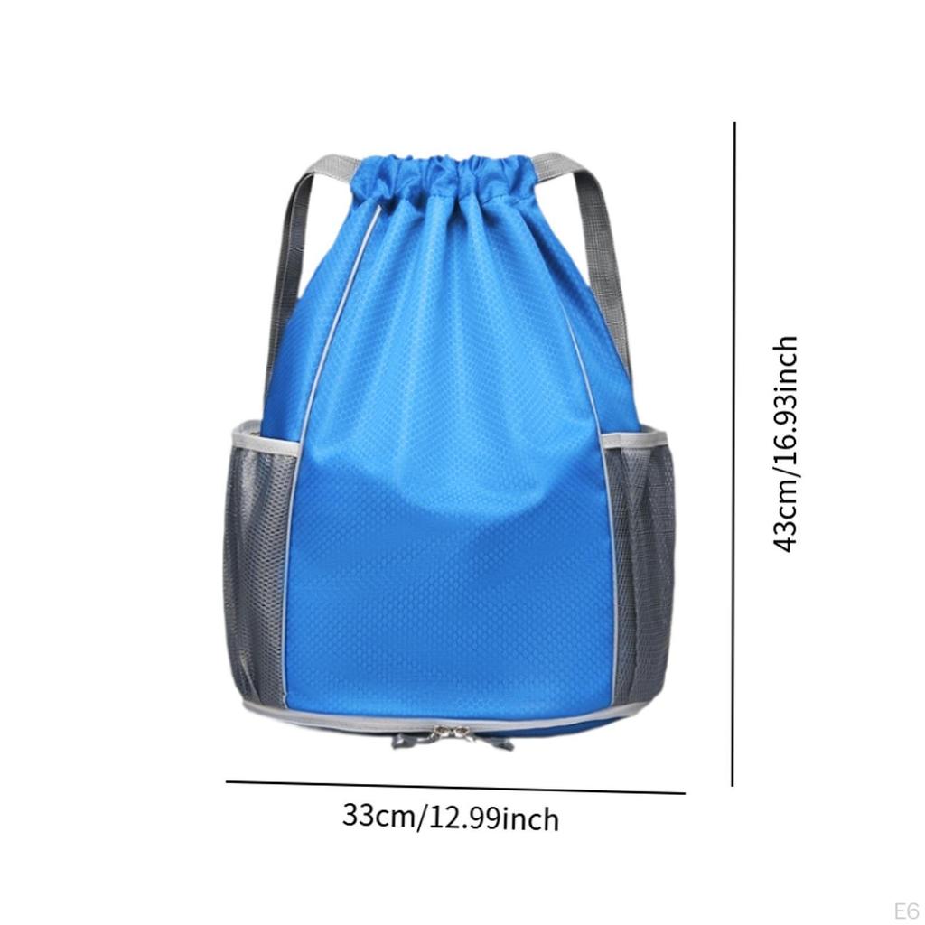 Swimming Bag Drawstring Backpack Lightweight Waterproof Fitness Portable Duffel Rucksack for