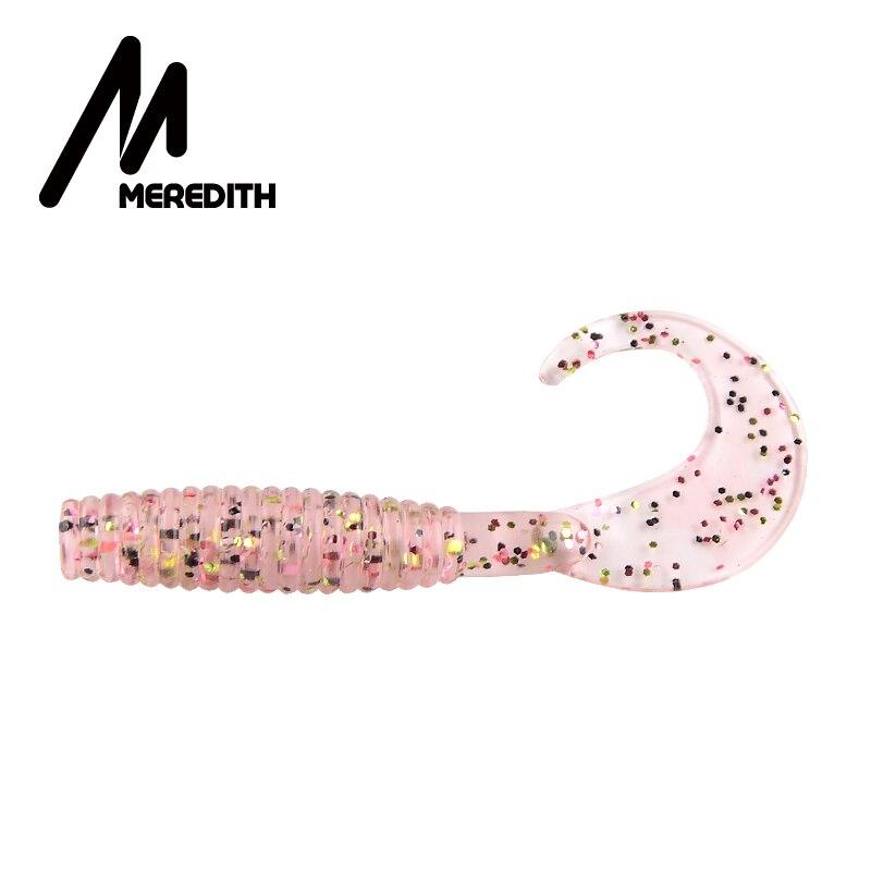 MEREDITH Balıkçılık Yumuşak Yemler 50mm 1.26g 20 adet Grub Yapay Yumuşak Yem Predator Takımı Yumuşak Balıkçılık Yemi Solucan Sallantıları