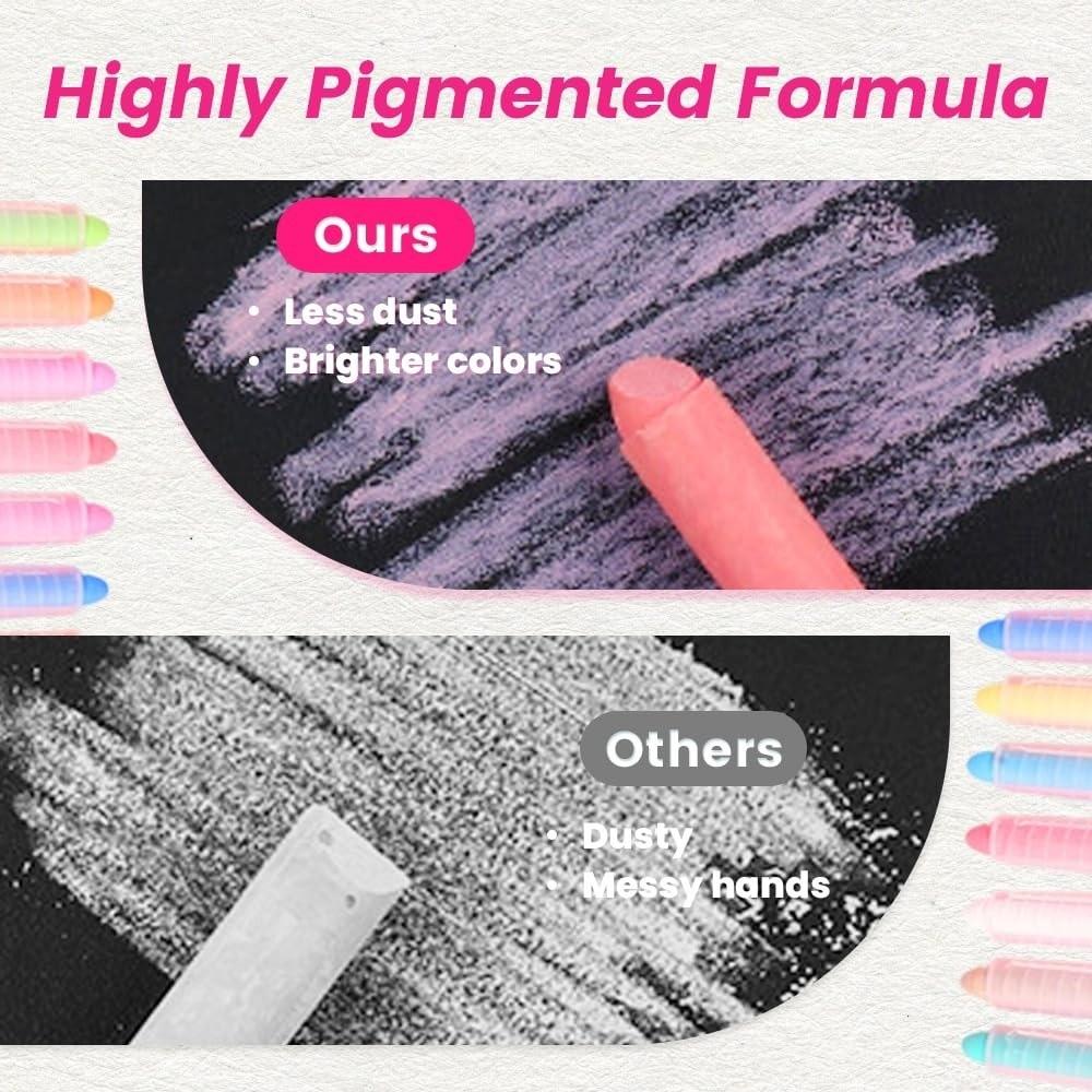 Smooth Writing Washable Chalk Sticks Chalkboard Chalk Gifts Art Chalk  Indoor Chalkboard