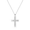 Cross-shaped Pendant Necklace Luxury Zirconia Delicate Accessories Anniversary Gift Women Statement Cross Necklaces