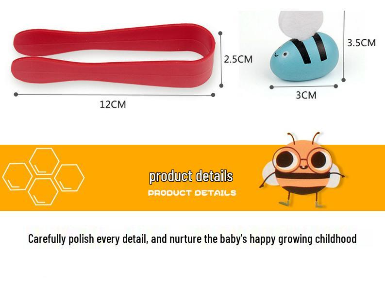 Montessori Wooden Worm Catching Game: Educational Role Play & Color Recognition Toy for Kindergarten