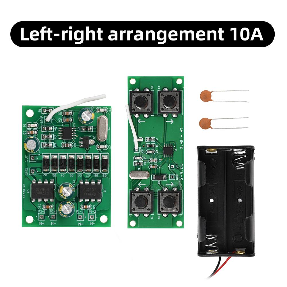 4 Channel 2.4G Wireless Remote Control Receiver Board Kit 10A/20A/3A RC Car Boat Tank DIY 3V-12V Anti-interference Auto Pairing
