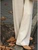 2026 Autumn/Winter Slimming Knit Wide-Leg Pants for Pear-Shaped Figures: Thickened, Drape, Casual, Straight-Leg Fit!