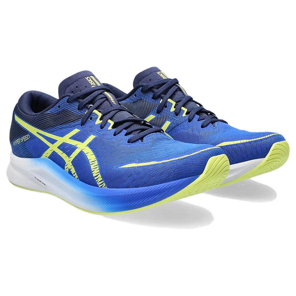 new Asics Hyper Speed 3 Wide 'Blue Glow Yellow'