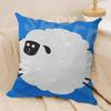 Kawaii Cat Animals Cushion Cover Soft Plush Fabric DoubleSided Printed Cushion Covers for All Seasons Modern HomeDecor Gift