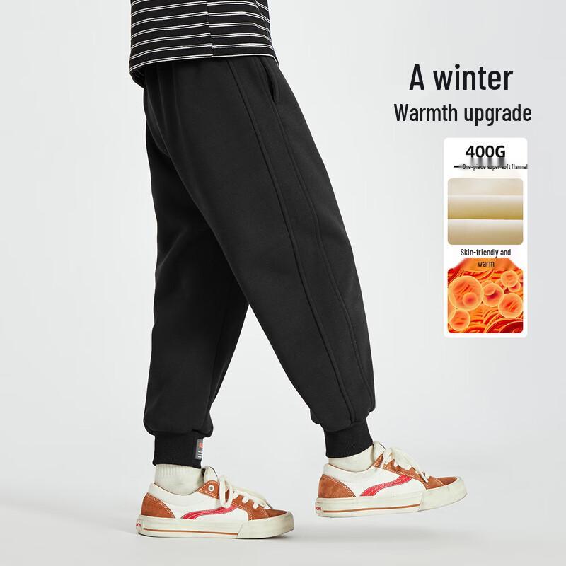 Boys  Thick Fleece-Lined Winter Warm Sweatpants 110