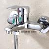 Zinc Alloy Basin Faucets Wall Mounted Hot Cold Water Dual Spout Mixer Tap For Bathroom Splitter Bath Shower Basin