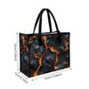 Fashion Lava Pattern Large Tote Bag Casual Durable Shoulder Handbag For Daily Use Shopping Travel